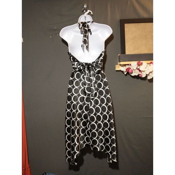 Teeze Me silky backless halter dress 5 - Picture 3 of 8